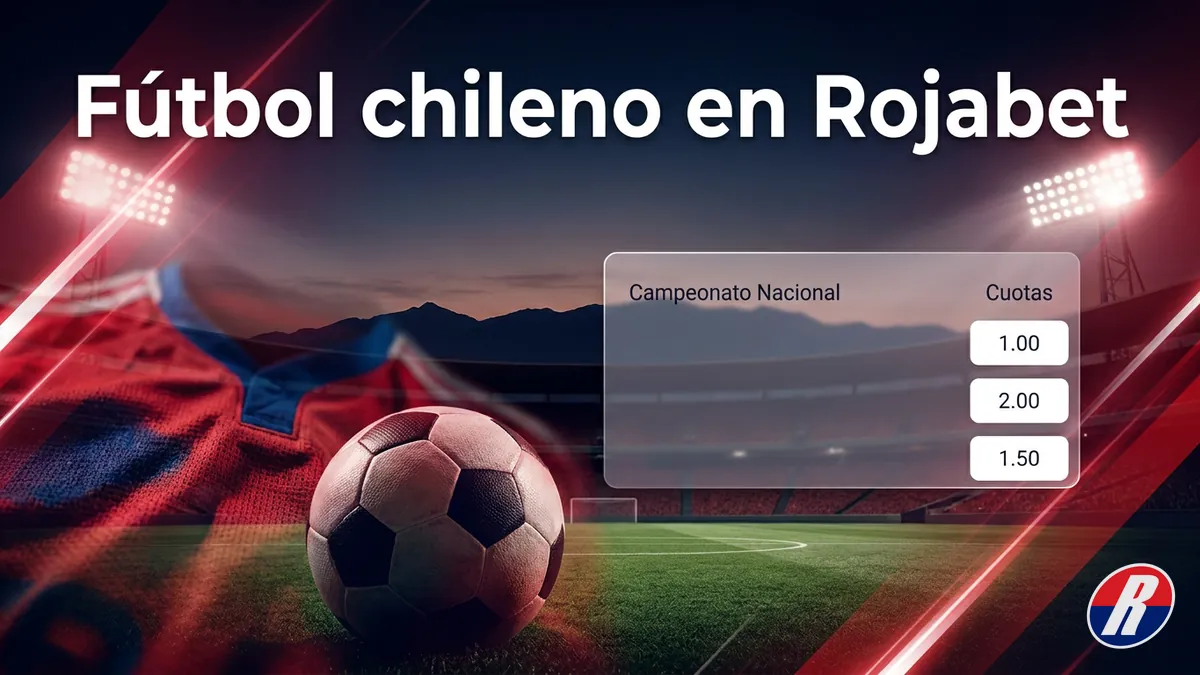 Fútbol chileno del Campeonato Nacional y Copa Chile disponible para apostar en Rojabet