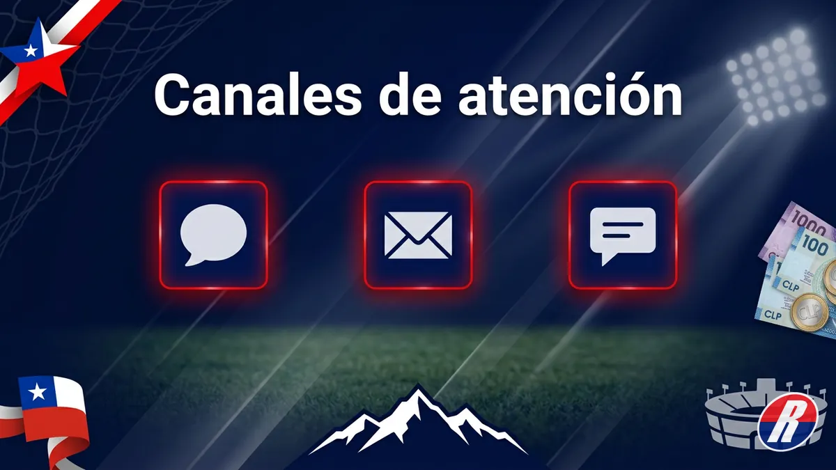 Canales de contacto de Rojabet Chile: chat, correo y mensajería