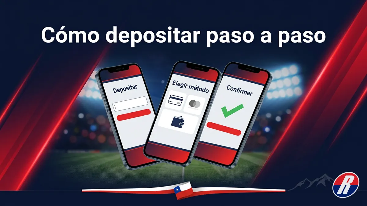 Pasos para depositar en Rojabet Chile: iniciar sesión, elegir método y confirmar