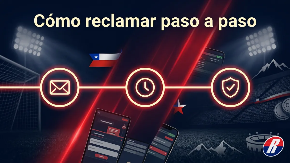 Línea de tiempo del proceso de reclamo y resolución de disputas de Rojabet Chile